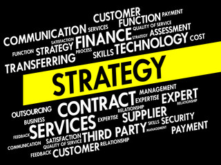 Strategy business concept word cloud