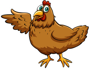 Brown spring chicken