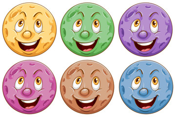 Planets with faces