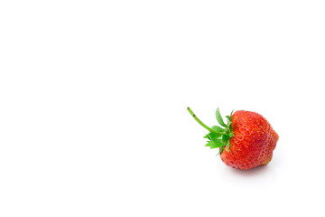 Fresh strawberry isolated on white background