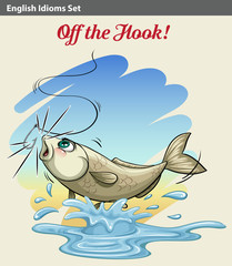 A fish getting caught