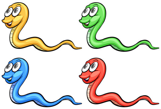 Four snakes