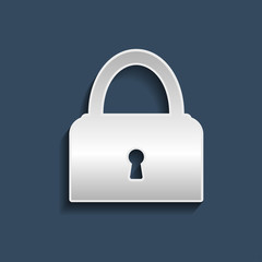 Padlock symbol. Vector