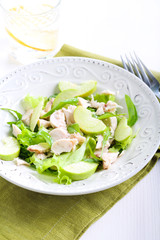 Green apple and chicken salad