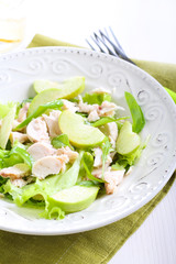 Green apple and chicken salad