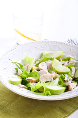 Green apple and chicken salad