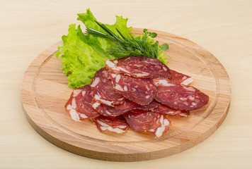 Sliced salami