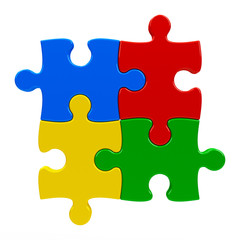 Fototapeta premium Abstract puzzle background