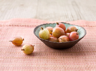 Fresh Gooseberries in a Bowl
