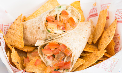 Chicken Doner Kebab or Chicken Shawarma