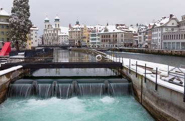 Lucerne in the winter, Switzerland