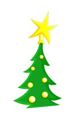 Decorative Christmas Tree with Star
