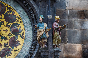 Fragment of Clock in Prague