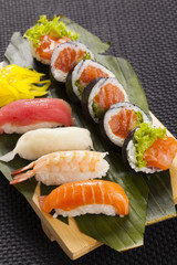 The composition of nigiri sushi