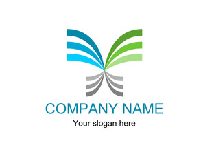 Logo abstract butterfly