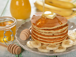 Pancakes with banana