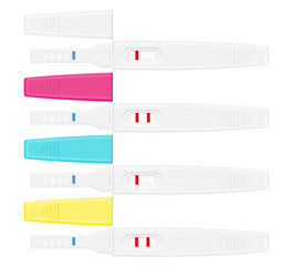 pregnancy test vector illustration