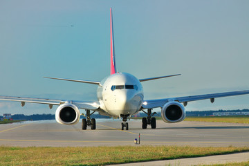 Jet on the runway