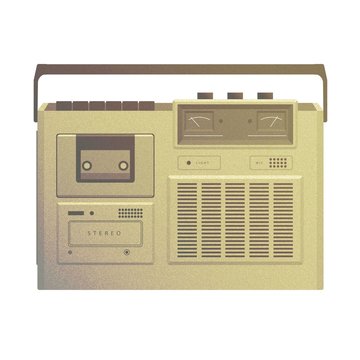 Vintage Vector Old Retro Audio Tape
