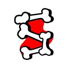 Halloween Text S Made from Bones