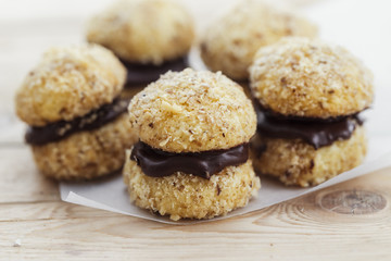 Obraz na płótnie Canvas Chocolate Walnut Cookies