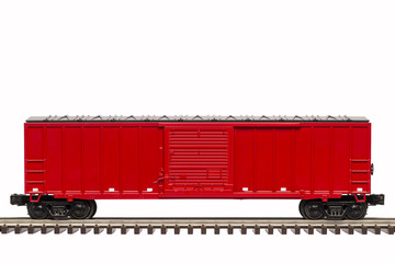 Obraz premium Czerwony wagon