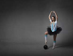football player like a classical dancer