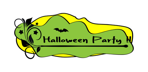 Halloween Retro Graphic Banner
