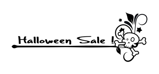 Fototapeta premium Halloween Sale Banner Vector