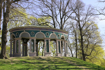 Temple building in the park