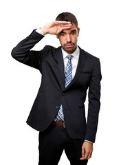 Depressed businessman