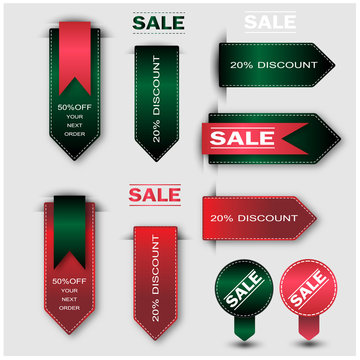 sale stickers. - Illustration