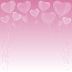 hearts background vector