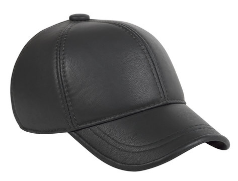 Baseball cap made of artificial leather