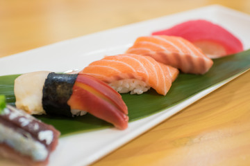 Close up of variety Sushi Set