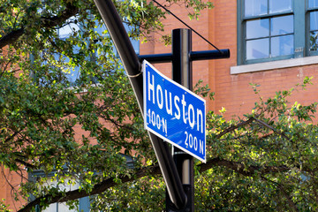 Street sign Houston Street