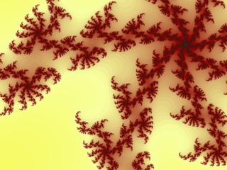 Abstraction fractal background in a yellow - brown colors