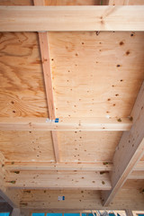 建設中の木造住宅