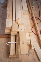 建設中の木造住宅