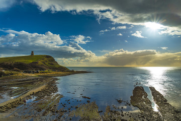 Golden hour at Kimmeridge on the Dorset Coast
