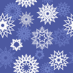 seamless background with snowflake