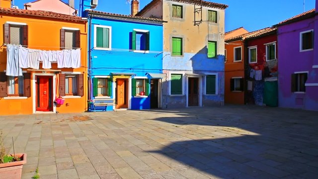 The cute and colourful Burano, near Venice, Italy