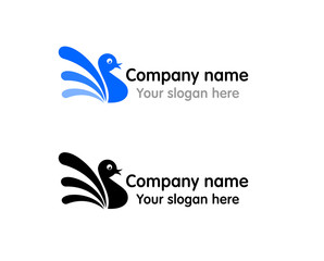 Logo blue swan