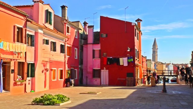 The cute and colourful Burano, near Venice, Italy