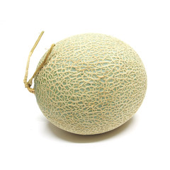 Cantaloupe melon isolated on white background