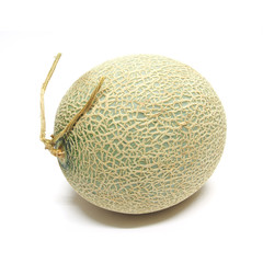 Cantaloupe melon isolated on white background
