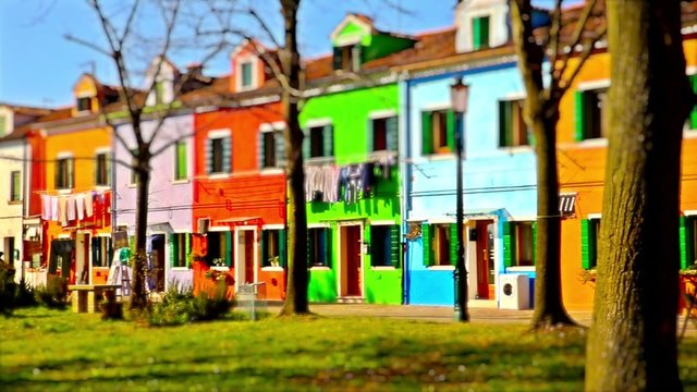 The cute and colourful Burano, near Venice, Italy