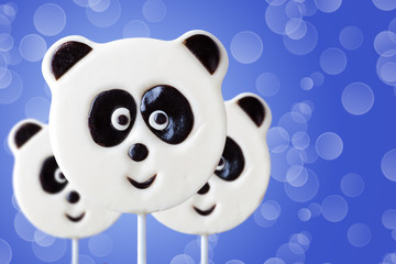 lollipop in the form of an panda