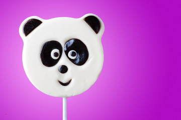 lollipop in the form of an panda