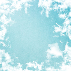 Grunge image of blue sky.